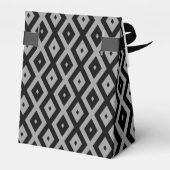 灰色と黒のダイヤモンドパターン フェイバーボックス (裏面サイド)