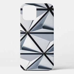 灰色と黒のデジタル壁紙 iPhone 12ケース