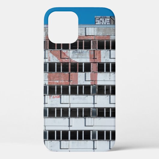 灰色と黒のポストランプ Case-Mate iPhoneケース (裏面)