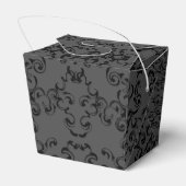 灰色と黒の渦巻きゴシッ結婚クス フェイバーボックス (裏面サイド)