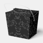 灰色と黒の渦巻きゴシッ結婚クス フェイバーボックス (裏面サイド)