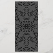 灰色と黒の渦巻きゴシッ結婚クス メニュー (裏面)