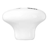 灰色と黒の蝶 セラミックノブ (側面)