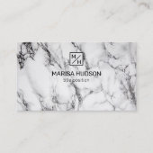 灰色と黒の霜降り 名刺 (正面)