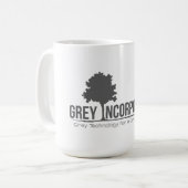 灰色によって組み込まれるマグ コーヒーマグカップ (正面左)