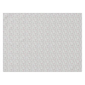 灰色にエレガント白と赤の雪 テーブルクロス (正面(横))