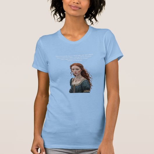 灰色に美しいがある Tシャツ (正面)