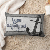 灰色のいかりと聖なる書物、 経典詩 ランバークッション (ブランケット)