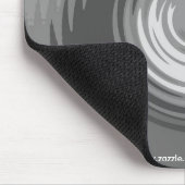 灰色のさざ波のマウスマットの陰 マウスパッド (コーナー)