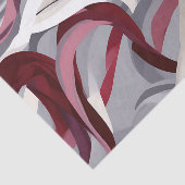 灰色のはっきりした背景にブルゴーニュのブラシストローク 薄葉紙 (詳細)