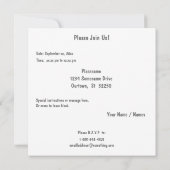 灰色のやし招待状 招待状 (裏面)