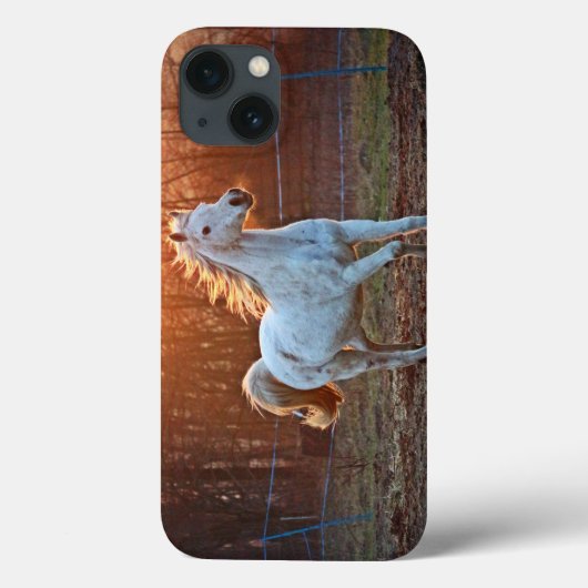 灰色のアラブ馬 Case-Mate iPhoneケース (裏面)