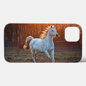 灰色のアラブ馬 Case-Mate iPhoneケース (裏面 (横))