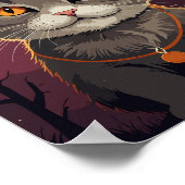 灰色のアロー猫 ポスター (角)