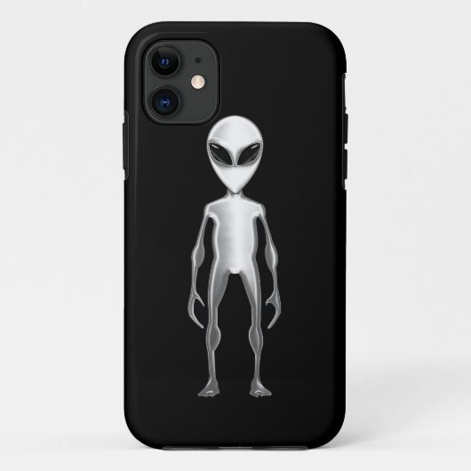 灰色のエイリアン Case-Mate iPhoneケース (裏面)