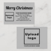 灰色のエンクロージャカードでのビジネスのクリスマスグリーティング エンクロージャーカード (正面/裏面)