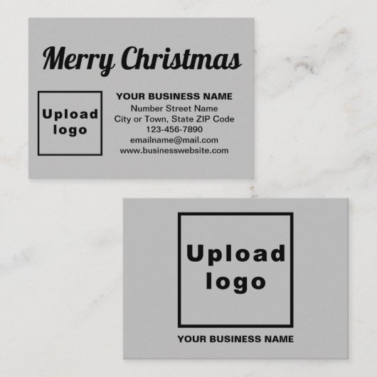 灰色のエンクロージャカードでのビジネスのクリスマスグリーティング エンクロージャーカード (正面/裏面)