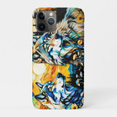 灰色のオオカミとヤナギ Case-Mate iPhoneケース (裏)