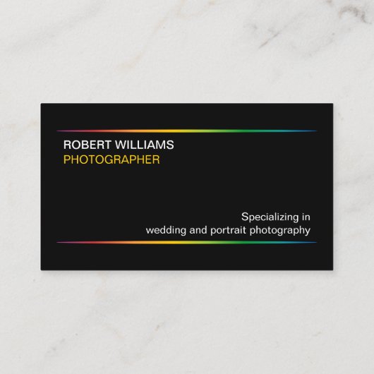 灰色のカメラマン 名刺 (裏面)