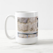 灰色のカラスのマグ コーヒーマグカップ (左)