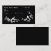 灰色のキヅタの名刺 名刺 (正面/裏面)