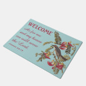 灰色のキングバードとバイブルの詩の形式 ドアマット (アングル)