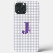 灰色のギンガムケース – メイトiPhoneケース Case-Mate iPhoneケース (裏面)