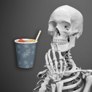 灰色のクモの巣 紙コップ