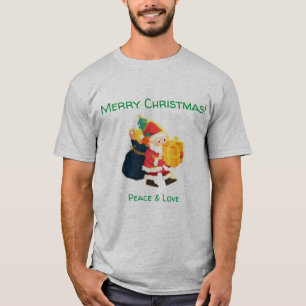 灰色のクリスマスの願い – ティーエレガントハンサム Tシャツ