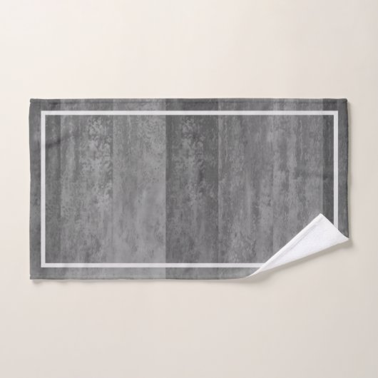 灰色のグラデーションなストライプのの陰 バスタオルセット (ハンドタオル)