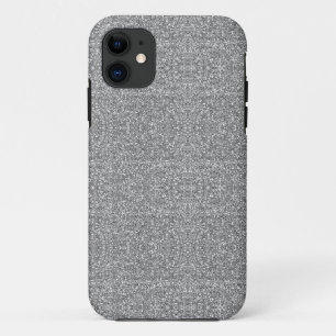 灰色のグリッターの輝き iPhone 11 ケース