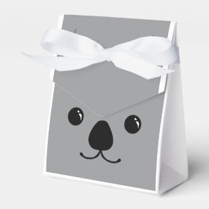 灰色のコアラのかわいい動物の顔のデザイン フェイバーボックス