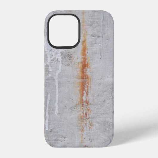 灰色のコンクリートの壁 iPhoneケース (裏面)