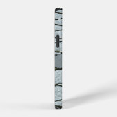 灰色のコンクリート舗装 iPhoneケース (右側面)