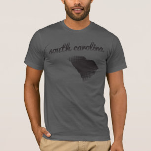 灰色のサウスカロライナの国家 Tシャツ
