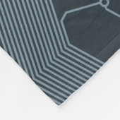 灰色のサーキットボード フリースブランケット (角)