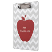 灰色のシェブロン赤いAppleの先生のクリップボード クリップボード (左)
