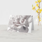 灰色のシャクヤクのファインアートの水彩画の挨拶状 カード (黄色い花)