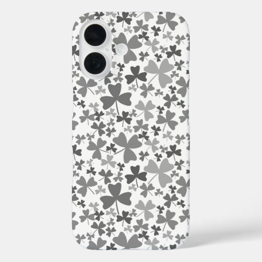 灰色のシャムロック Case-Mate iPhoneケース (裏面)