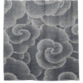 灰色のシャワ日本のーカーテン シャワーカーテン (正面)