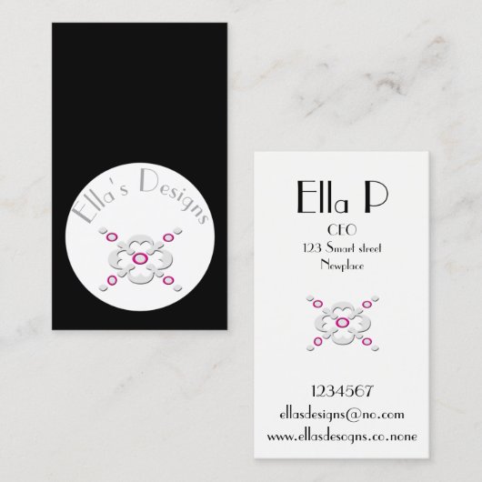 灰色のシンプルな設計の名刺 名刺 (正面/裏面)