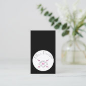 灰色のシンプルな設計の名刺 名刺 (スタンド正面)