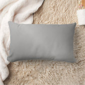 灰色のシンプルプレーン光沢 ランバークッション (ブランケット)