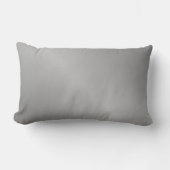 灰色のシンプルプレーン光沢 ランバークッション (正面)