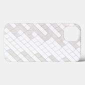 灰色のジグザグの正方形 Case-Mate iPhoneケース (裏面 (横))