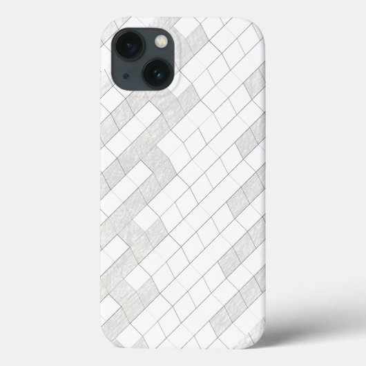 灰色のジグザグ模様の四角形 Case-Mate iPhoneケース (裏面)