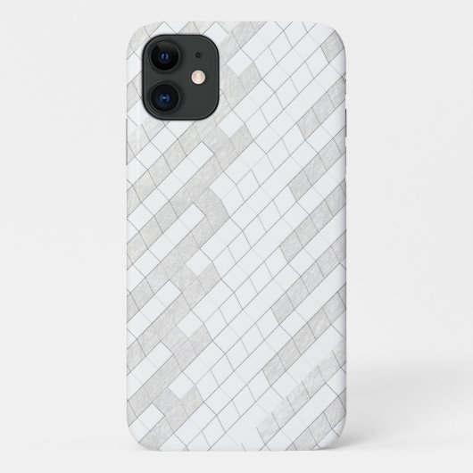 灰色のジグザグ模様の四角形... Case-Mate iPhoneケース (裏面)