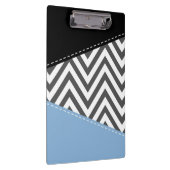 灰色のジグザグ、灰色のシェブロン、ジグザグのパターン、青 クリップボード (右)