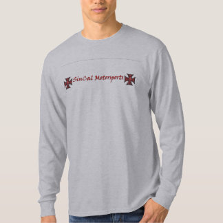 灰色のスカルおよび鉄の十字 Tシャツ