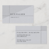 灰色のスタイリッシュ 名刺 (正面/裏面)